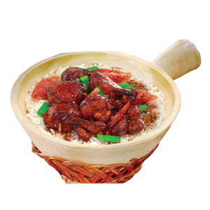 Claypot Chicken Rice With Chicken Sausage