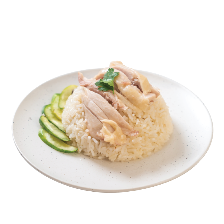 鸡饭 (白/烧)  Chicken Rice (Steamed/Roasted)